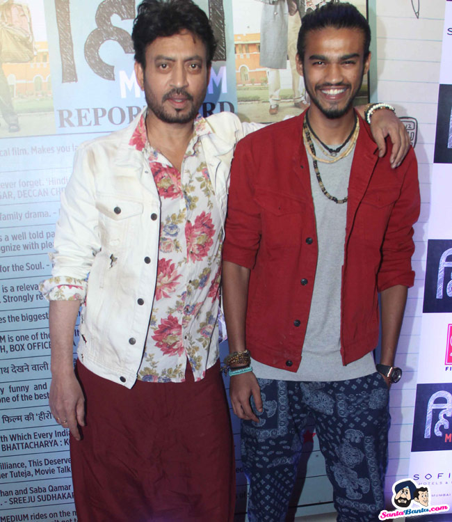 Irrfan khan with Babil Khan