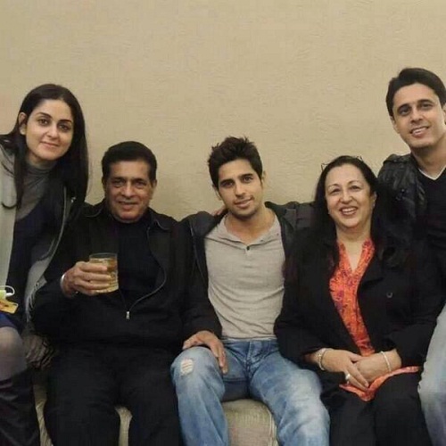 Sidharth Malhotra Family