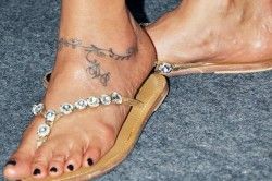 deepika padukone Tattoo on Ankle