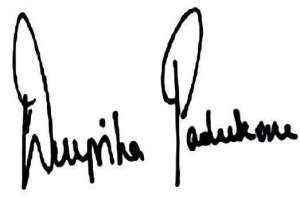 deepika padukone signature