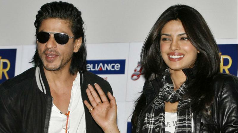 priyanka chopra with shah rukh khan