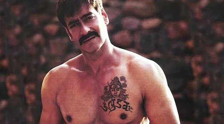 Ajay Devgn Tattoo.