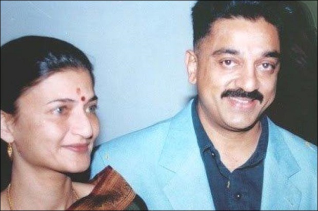 Sarika Thakur with kamal haasan