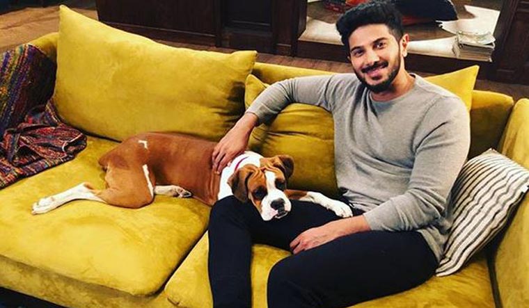 Dulquer Salmaan dog